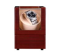 Scatola di avvolgimento per orologi - Shaker per orologi meccanici, dispositivo rotatore automatico per orologio da casa, struttura rosso scuro, scatola di avvolgimento per orologi in legno