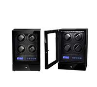 Scatola di avvolgitore per Orologi Automatici con Orologi e carrelli di Gioielli retroilluminazione a LED e Controllo Touchscreen LCD B