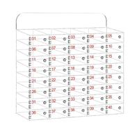 Scatola di blocco del telefono in acrilico con chiavi - Armadietto per cellulare per ufficio, scuola, aula di fabbrica, telefono cellulare sicuro con meccanismo di bloccaggio