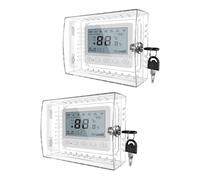 Scatola di blocco del termostato con serratura a combinazione in acrilico trasparente Guardia della scatola protettiva Custodia protettiva in plastica Termostato Protector Shield