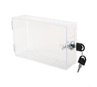 Scatola di blocco termostato con coperchio trasparente PS e blocco a chiave per evitare regolazioni non autorizzate e proteggere i controlli del termostato in uffici, scuole e case