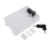 Scatola di blocco termostato con serratura a chiave, alloggiamento in acrilico trasparente per sistemi HVAC che fornisce protezione e visibilità delle impostazioni del termostato (L)