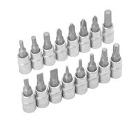 SCATOLA DI BUSSOLE PUNTA DI 1/4" (16 PEZZI)