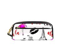 Scatola Di Cancelleria Paris Eiffel Tower With Beauty Lips Borsa Per Matite Grande Capacità Astucci Aesthetic Astuccio Scuola Per Ragazze Adolescente Adulto
