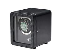 Scatola di carica per orologi, in fibra di carbonio nera, con telaio della porta, dispositivo a carica automatica, silenziosa e silenziosa, funzionamento silenzioso e ben funzionante