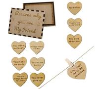 Scatola di carte sentimentale in legno, motivi per cui sei ago Cards - 10 motivi Scatola sentimentale Perché sei ago | Carte di legno, set di 10 pezzi, affermazioni quotidiane per soddisfare