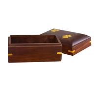 Scatola di ceneri di animali - Omaggio della Zampa di Legno, Vault Memoria del Dolore | Caso di Ricordo di perdita di carezza per funebre, cofanetto Decorativo per la sepoltura del gatto del cane,