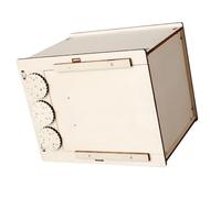 Scatola di codici combinata in legno con 3 numeri rotanti, attività di assemblaggio meccanico per dimostrazione in aula uso di combinazione in legno scatola codice numero progetto montaggio ruota
