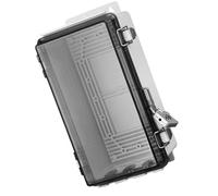 Scatola di collegamento per esterni, scatola per progetti con coperchio trasparente, resistente alle intemperie con serratura per riporre in modo sicuro l'elettronica e per l'energia pro