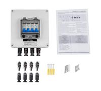Scatola di collegamento solare PV da 30 A, protezione da sovratensione, interruttore di separazione 2 in 2 uscite, impianto PV, Ip67, impermeabile, per sistema PV solare, scatola di collegamento