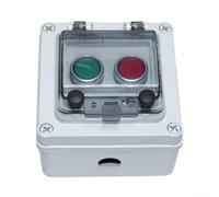 Scatola di commutazione elettrica esterna con 2 pulsanti impermeabili per controllo Start Stop e distribuzione di energia (A)