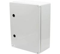 Scatola di commutazione in plastica ABS con piastra di montaggio, 400 x 600 x 200 mm, IP65.