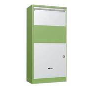 Scatola di consegna per esterni, in metallo, con serratura, resistente alle intemperie e antifurto, per portico e patio, colore verde, ideale per casa e giardino