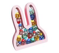 Scatola di conservazione per denti da bambino, scatola da collezione con etichette per denti da latte, scatola carina a forma di coniglio per ricordi d'infanzia, memoria, casa, scuola e compleanno