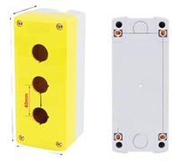 Scatola di controllo con interruttore a pulsante IP65, impermeabile, industriale, ABS+PC con design Knockout per cablaggio in ambienti difficili (3 fori)