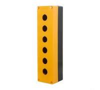 Scatola di controllo con pulsante a pulsante da 22 mm, impermeabile, in plastica ABS, con anello antipolvere e impermeabile, IP65, per macchine industriali e scatole terminali (6 fori)