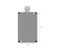 Scatola di Controllo Interruttore a Pulsante Scatola di giunzione for esterni in alluminio pressofuso, custodia for strumento di progetto elettronico IP65 in metallo impermeabile(4 hole double row)