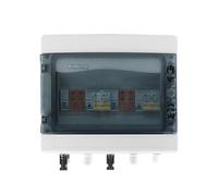 Scatola di conversione Solare Quadro combinatore fotovoltaico Solare con 2 ingressi 2 uscite DC 600V Fusibile MCB SPD Box IP65 12 Vie(32A DC MCB)