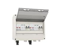 Scatola di conversione Solare Quadro combinatore fotovoltaico Solare con Protezione 2 ingressi 2 uscite DC 600V Fusibile MCB SPD IP65 Box(DC Fuse 25A)