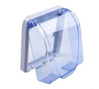 Scatola di copertura in plastica per 86 tipi di interruttori a parete e prese della lampada con tappo a ribalta per uso elettrico interno sicuro (blu)
