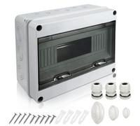 Scatola di Derivazione, 12 Moduli IP65 Quadro Elettrico Esterno Elettrica da Esterno Stagna,Centralino da Parete, Scatola Derivazione Esterna per Casa, Officina, Hotel, Parcheggio