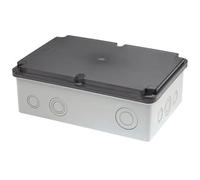 Scatola di Derivazione 180x270x100mm IP65 Termoplastica con Coperchio Semitrasparente e Pressacavi