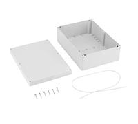 Scatola di derivazione antipolvere impermeabile in plastica ABS IP65 Scatole elettriche universali Contenitore per progetto Grigio 10,3 x 7,3 x 3,7 pollici (263 x 185 x 95 mm)
