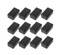 Scatola di derivazione da 12 pezzi, alloggiamento in plastica, colore nero, Electronic Project Box, scatola di collegamento elettrica, alloggiamento in plastica, elettronica, alloggiamento di progetto