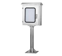 Scatola di Derivazione da Pavimento Resistente Alle Intemperie, Scatola Elettrica in Acciaio Inox 304, con Serrature di Sicurezza e Piastre di Montaggio, Porta Finestrabile(30x40x120cm/12x16x47in)