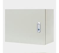 Scatola di derivazione elettrica Impermeabile, Contenitore in Acciaio con Coperchio con Serratura a Cerniera, Scatola di Progetto per Interni/Esterni, Scatola elettrica Durevole per collegamenti elet