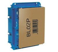 Scatola di derivazione incasso Ave con paramalta PT2 136X106X53 BL02P