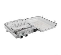 Scatola di distribuzione a 12 conduttori in fibra ottica a 12 porte, pannello patch splitter box con patta girevole per terminazione rete home office LC (LC a 12 core)