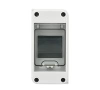 Scatola di Distribuzione a Parete, Cassetta Quadro Elettrico per Esterno 3 Moduli, 72x90x153 mm, IP65, Impermeabile, DIN Ferroviario di Distribuzione a Parete, Scatola dei Fusibili per Elettricità
