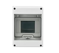 Scatola di Distribuzione a Parete, Cassetta Quadro Elettrico per Esterno 5 Moduli, 93x120x160 mm, IP65, Impermeabile, DIN Ferroviario di Distribuzione a Parete, Scatola dei Fusibili per Elettricità