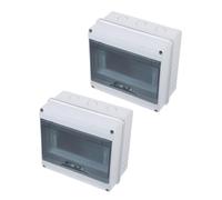 Scatola di Distribuzione da Esterno Bianca Ip65 in ABS PC | Design Salvaspazio, Robusta e Resistente All'usura, per Abitazioni e Ambienti Industriali, Protezione Contro le Intemperie