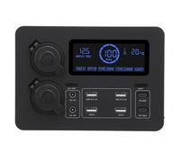 Scatola di distribuzione dell'alimentazione 12 V Display LCD multifunzione 100 W Porte USB C QC3.0 4 prese Anderson per barca Auto Avventure all'aria aperta Hub di gestione