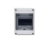 Scatola di distribuzione elettrica impermeabile for esterni a 2/5/8/12/15/18/24 vie, interruttore automatico, scatola giunzione in plastica, IP65(12 Ways,With Hole-Copper Bar)