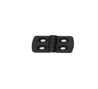 Scatola di distribuzione for porta dell'armadio con cerniera piccola in nylon da 10 pezzi Scatola industriale for porta in plastica nera(50x50)