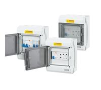 Scatola di distribuzione impermeabile in plastica PC+ABS con montaggio superficiale IP66, interruttore automatico, scatola di commutazione for interni ed esterni(4-circuit)