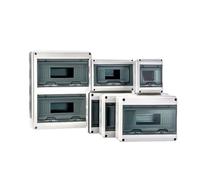 Scatola di distribuzione impermeabile IP65 serie HL da 5/8/12/15/18/24 vie, interruttore automatico elettrico, scatola di giunzione di potenza MCB in plastica PC ABS(HL-12WAY)