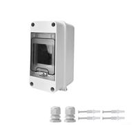 Scatola di distribuzione per cablaggio resistente alle intemperie a 3 vie con coperchio trasparente per protezione e facile ispezione dei collegamenti elettrici