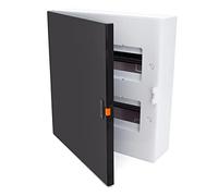 Scatola di distribuzione per fusibili, a parete, piccolo distributore, 24 moduli, 2 file, per l'installazione in casa