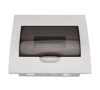 Scatola di distribuzione per interni, scatola per interruttori automatici a 10 vie con guida DIN e copertura in policarbonato trasparente, custodia in acciaio inossidabile per la p