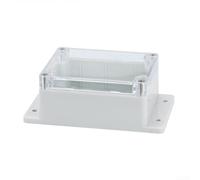 Scatola di distribuzione trasparente IP65 con occhielli di montaggio | plastica ABS, protezione IP65, resistente all'umidità, resistente alla luce solare, durevole per esterni