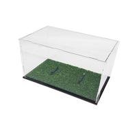 Scatola di esposizione del calcio acrilico trasparente del supporto di calcio scatola di esposizione con il basamento per la raccolta di pallacanestro pallavolo caso stand chiaro