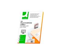 Scatola di Etichette Adesive A4 Q-Connect KF10662 100 Fogli