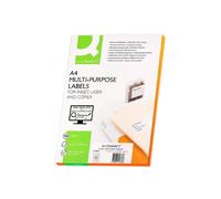 Scatola di Etichette Adesive Q-Connect KF00573 65 Etichette/A4 100 Fogli