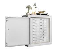 Scatola Di Faraday Acciaio Armadietto For Blocco Segnale Armadietto For Cellulari Metallo Resistente Con Protezioni For Serratura Chiave WiFi 5G Segnali GPS For L'archiviazione Sicura(16squares)