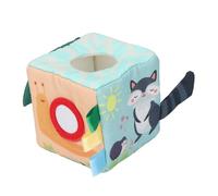Scatola di Fazzoletti Giocattolo per Bambini dal Design Morbido e Colorato per L'apprendimento Precoce dei Neonati - Migliora la Coordinazione Occhio-Mano - 1 Scatola di Fazzoletti con 10