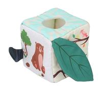 Scatola di Fazzoletti Giocattolo per Bambini dal Design Morbido e Colorato per L'apprendimento Precoce dei Neonati - Migliora la Coordinazione Occhio-Mano - 1 Scatola di Fazzoletti con 10